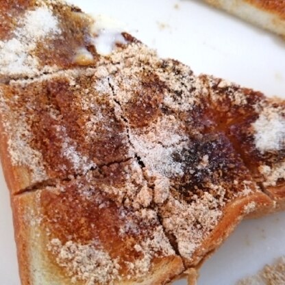 朝食に♪きな粉とパンって合うんですね！びっくりです☆とっても美味しいレシピ、有難うございました╰(*´︶`*)╯！